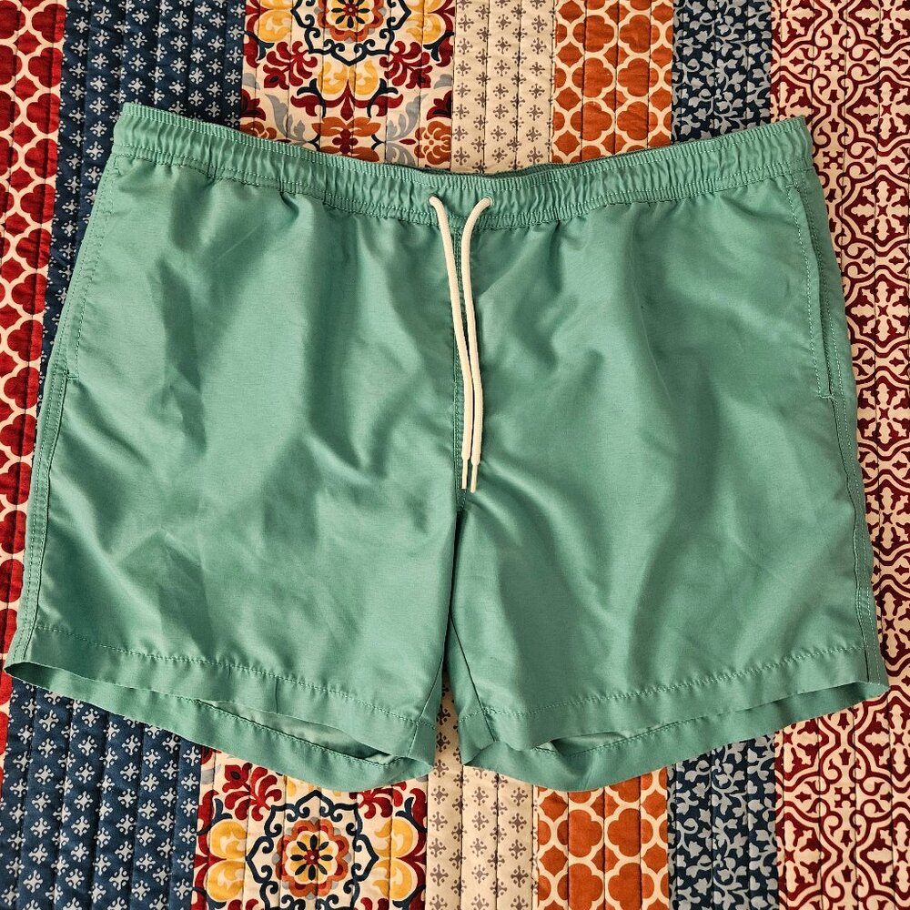 Turquoise/Blue Black Brown 1826 Men's XL Lined Swim Board Shorts Summer Wear